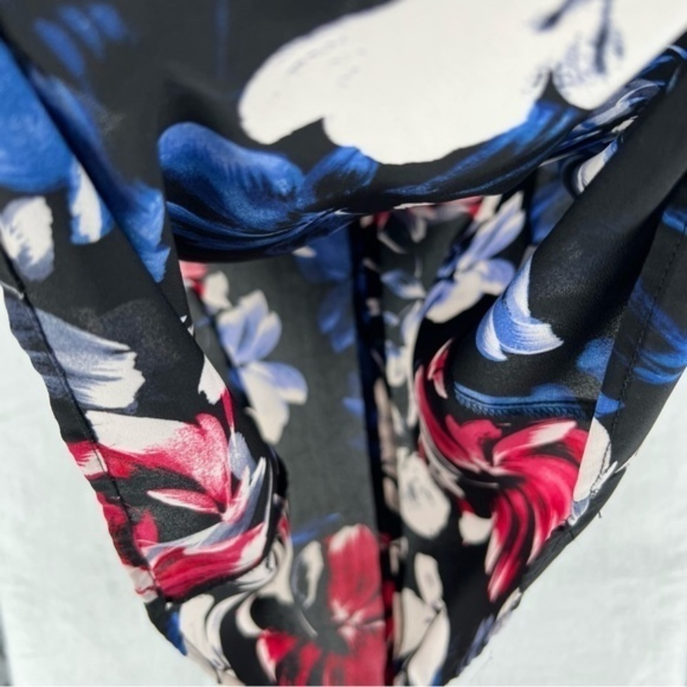 Nine West‎ Womens Size S Floral Print Chiffon Sleeveless Blouse - Picture 6 of 8
